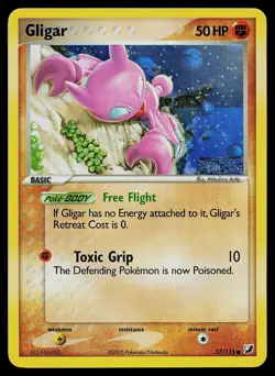 Pokemon Card - Gligar Unseen Forces 57/115 Reverse Holo Stamped - Image 1