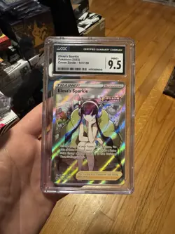 CGC 9.5 Elesa's Sparkle 147/159 Full Art Crown Zenith 2023 Pokemon Card TCG - Image 1