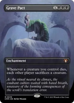 MTG English Grave Pact (Borderless) NM Foil Commander Masters - Image 1
