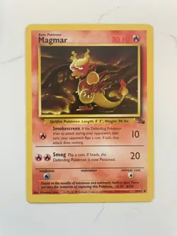 Magmar 39/62 Fossil Pokemon Card LP - Image 1