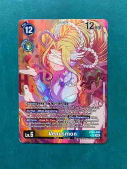 1x BT24-040 Venusmon Alternate Art Time Stranger Digimon Card Game x1 - Image 1