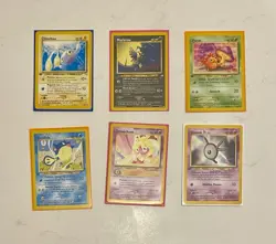 Pokemon TCG 6 Card Lot of 1st Edition Neo Revelation Cards No Duplicates NM - Image 2