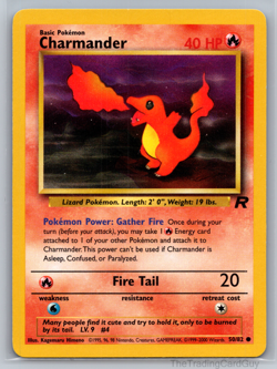 Charmander - 50/82 - Common - Team Rocket - Pokemon Card - LP - Image 1