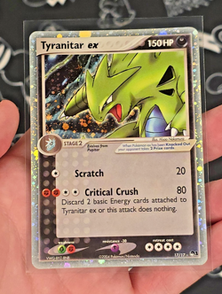 Pokemon TCG Tyranitar EX 17/17 Pop Series 1 Ultra Rare Holo Card #17/17 - LP - Image 1