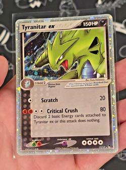 Pokemon TCG Tyranitar EX 17/17 Pop Series 1 Ultra Rare Holo Card #17/17 - LP - Image 2