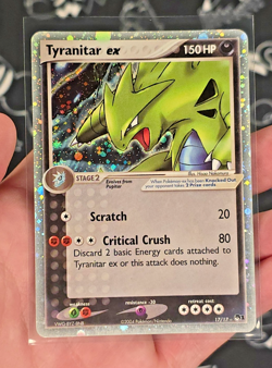 Pokemon TCG Tyranitar EX 17/17 Pop Series 1 Ultra Rare Holo Card #17/17 - LP - Image 3
