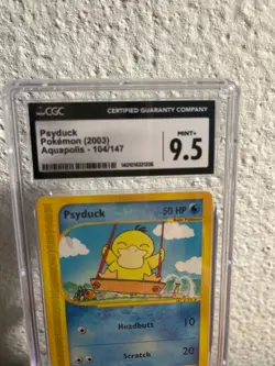 Psyduck 104/147 Aquapolis Non-Holo Pokemon Card The BEST Pokemon! E-reader - Image 4