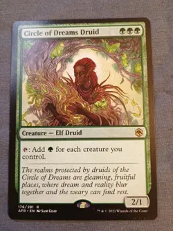 Circle of Dreams Druid Adventures in the Forgotten Realms Regular Rare Card #176 - Image 1