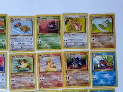 1st Edition Jungle Pokemon TCG Full Set of 32 Uncommon & Common Cards NM Pikachu - Image 3