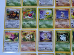 1st Edition Jungle Pokemon TCG Full Set of 32 Uncommon & Common Cards NM Pikachu - Image 4