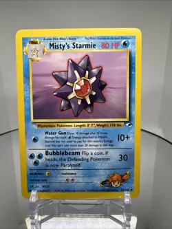 Misty’s Starmie 56/132 Gym Heroes Pokemon Card Vintage WOTC Trainer - Image 1