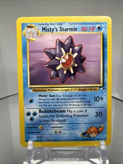 Misty’s Starmie 56/132 Gym Heroes Pokemon Card Vintage WOTC Trainer - Image 2