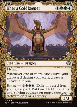 1x (313) Kheru Goldkeeper - SHOWCASE DRACONIC FRAME MTG Tarkir: Dragonstorm NM M - Image 1