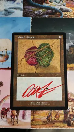MTG Gruul Signet Secret Lair Retro Frame Signed by Artist - Image 1