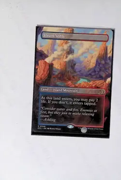 Steam Vents MINT Borderless 348 Lorwyn Eclipsed ECL MTG Rare Land Unplayed M/NM - Image 1