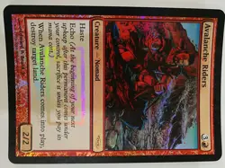 magic the gathering DCI 1 x Avalanche Riders FNM Foil Promo - Image 1