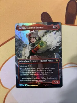 Yuffie, Materia Hunter (Borderless) (Chocobo Track Foil) Commander: Final... - Image 1