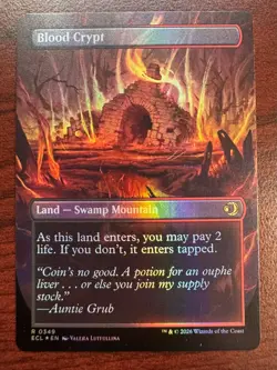 🌈 Blood Crypt (Borderless FOIL) - MTG #349 Lorwyn Eclipsed - NM/M - Image 2