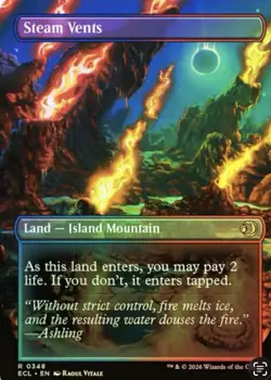 Steam Vents (0348) (Borderless) (Foil) Lorwyn Eclipsed NM - Image 1