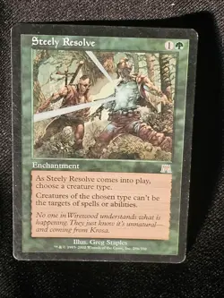 Mtg 💥💥 Steely Resolve 💥💥 RARE Onslaught NM/LP Magic the Gathering - Image 1