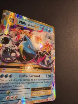Pokemon TCG Mega-Blastoise-EX Evolutions Holo Card 22/108 - Image 4