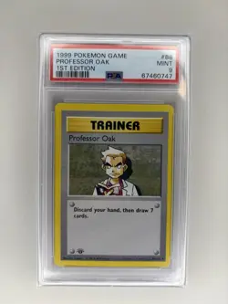 Pokemon Professor Oak Base Set Shadowless 1st Edition #88 PSA 9 Mint - Image 1