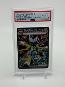 2025 POKEMON PRE-EN DRAGAPULT EX #165 SPECIAL ILLUSTRATION RARE PSA10 - Image 1