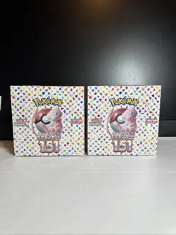 Pokemon Japanese 151 Booster Boxes 2x Sealed With Shrink Wrap sv2a 40 Packs USA - Image 1