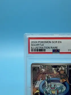 2024 POKEMON SCR EN-STELLAR CROWN ILLUSTRATION RARE #148 SQUIRTLE PSA 9 - Image 2