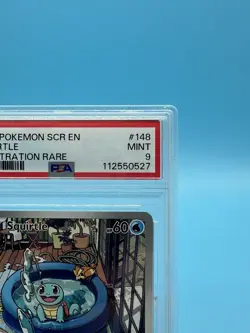 2024 POKEMON SCR EN-STELLAR CROWN ILLUSTRATION RARE #148 SQUIRTLE PSA 9 - Image 3