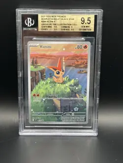 2025 Pokemon Victini Illustration Collection Box Promo BGS 9.5 - Image 1