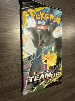 Pokemon TCG Sun & Moon Team Up Pikachu & Zekrom Booster Pack Sealed - Image 2
