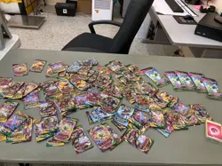 Lot of 84 Pokemon Mixed Booster Packs Sword & Shield & More All Open Please Read - Image 1