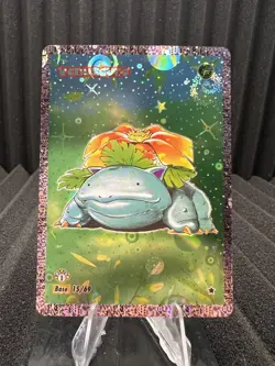 Venusauro (Venusaur) 15/69 Holo Dittomon Base Set First Edition Fan Art Pokemon - Image 1