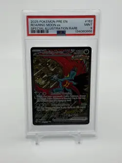 Roaring Moon EX 162/131 SIR 2025 Pokemon Prismatic Evolutions PSA 9 Mint - Image 1