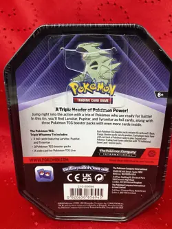 Pokemon TCG: TYRANITAR Triple Whammy Collector's Tin-BRAND NEW-FACTORY SEALED - Image 2