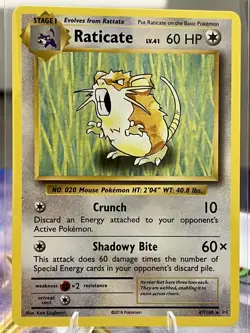 Raticate 67/108 Pokemon XY Evolutions Rare Non Holo NM - Image 1