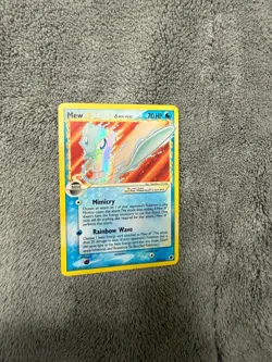 2006 Pokemon EX Dragon Frontiers Mew GOLD STAR Holo 101/101 Delta Species TCG - Image 1