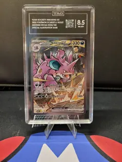 Pokemon TCG Team Rockets Nidoking EX 233/182 Destined Rivals TAG 8.5 - Image 1