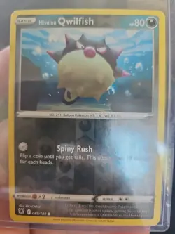 Pokemon TCG SWSH Astral Radiance Hisuian Quilfish #89/189 Reverse Holo NM/MINT - Image 3