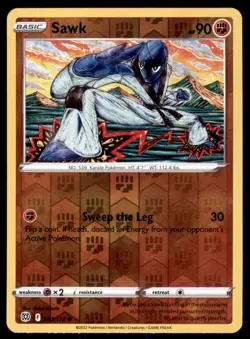 Pokemon TCG Sawk Sword & Shield - Brilliant Stars #81 Reverse Holo - Image 1