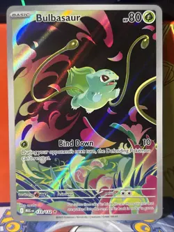 Pokemon TCG Bulbasaur Mega Evolution Special Illustration Rare 133/132 - Image 1