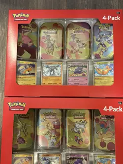 2 Pokemon Scarlet & Violet TCG Sam’s Club 151 Mini Tin Box Sealed - Lot of TWO - Image 3