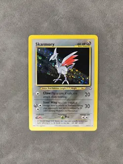 Pokemon TCG Skarmory 13/111 Holo Rare Unlimited WOTC Neo Genesis - LP - Image 1