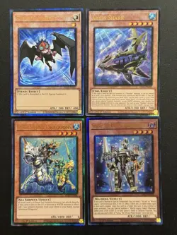 2025 YUGIOH RA04 ULTIMATE RARE ABYSS SHARK NM BONUS SET - Image 1
