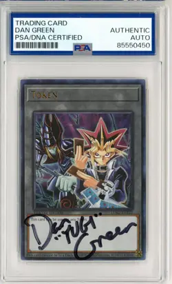 PSA Signed Dan Green Yu-Gi-Oh! TCG Token Legendary Decks II LDK2-ENT01 Ltd Ed UR - Image 1