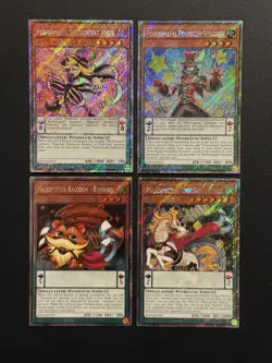 2025 YUGIOH RA04 PLATINUM SECRET RARE SORCERER NM BONUS SET - Image 1
