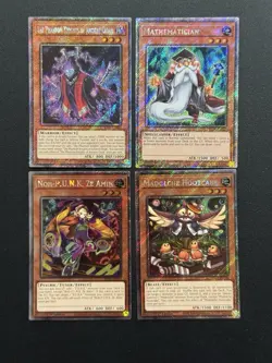 2025 YUGIOH RA04 PLATINUM SECRET RARE NOH PUNK ZE AMIN NM BONUS SET - Image 1