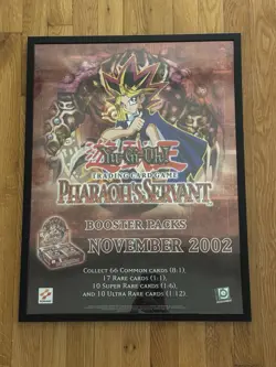 2002 Rare Yu-Gi-Oh! (Yugioh) FRAMED Pharaoh's Servant Promo Poster 18 x 24 - Image 2