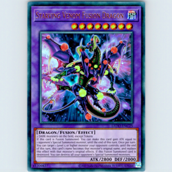 Yugioh Starving Venom Fusion Dragon LEDD-ENC25 1st Edition Ultra Rare - NM - Image 1